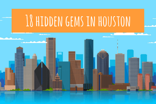 skyscraper illustration - hidden gems in houston