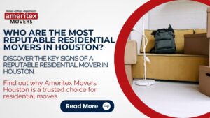 Stacked moving boxes in a living room, representing reputable residential movers in Houston.